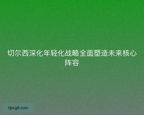 切尔西深化年轻化战略全面塑造未来核心阵容